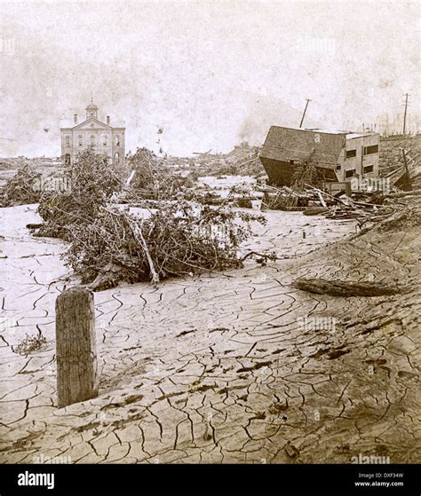 Circa 1890 Antique Photograph The Great Johnstown Flood May 31 1889