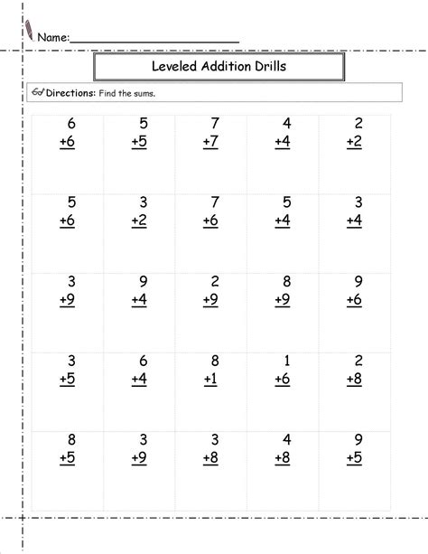 Easy Math Worksheets For Grade 1