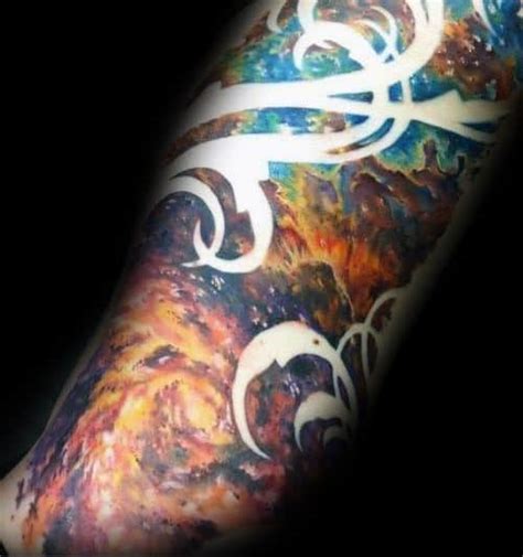 People born in this sign would also like to get this tattoo, especially as 2021 is marked in. 60 Nebula Tattoo Designs For Men - Interstellar Cloud Ideas