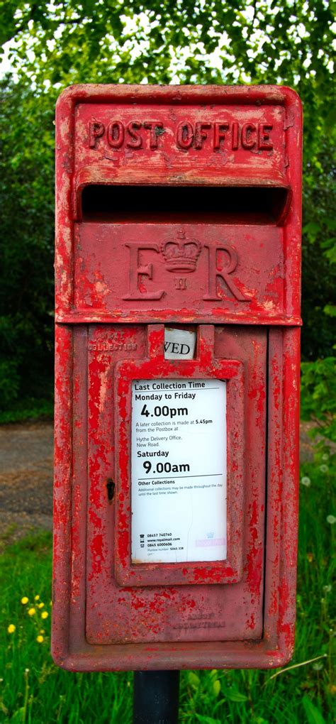 British Post Office Box Er Post Box Letter Box Lettering