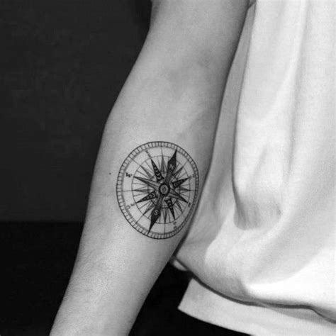 See more ideas about compass tattoo, tattoos for guys, compass. 50 Small Compass Tattoos For Men - Navigation Ink Design ...