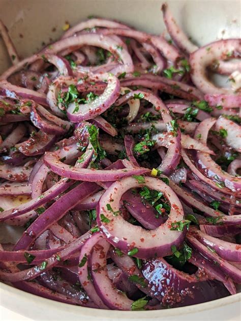 Easy Turkish Sumac Onions Recipe Turkish Onion Salad