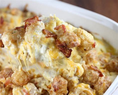 Preheat oven to 425 degrees. The Bestest Recipes Online: Chicken Bacon Ranch Tater Tot Casserole