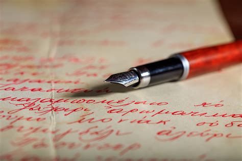 Ink Pen On A Handwritten Letter Creative Nerds