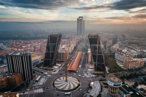 Madrid Business District Aerial View Songquan Photography