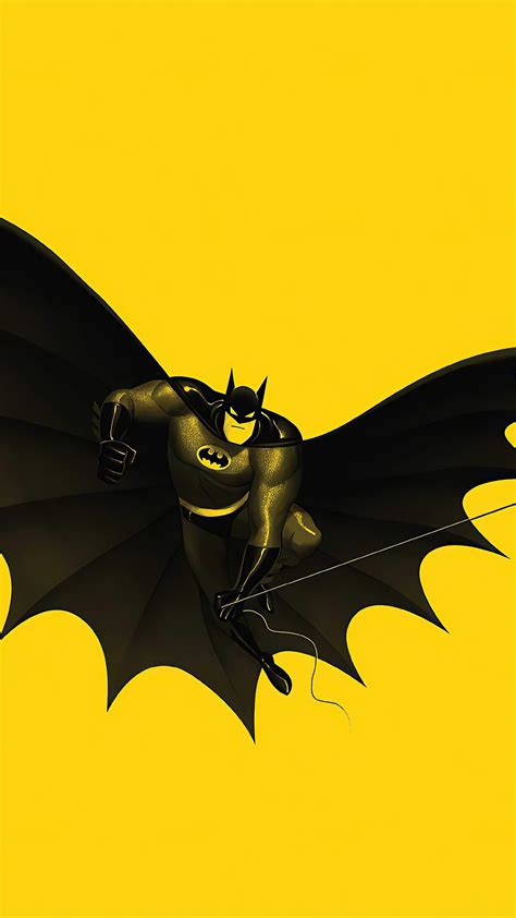 Batman Yellow 4k Wallpaper