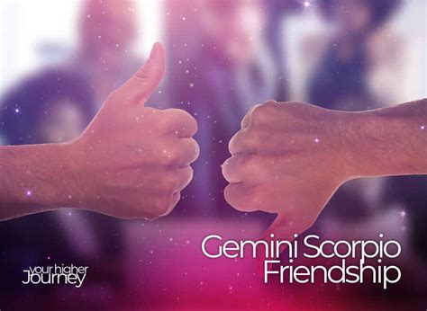 Gemini Scorpio Friendship A Combination Of Opposites