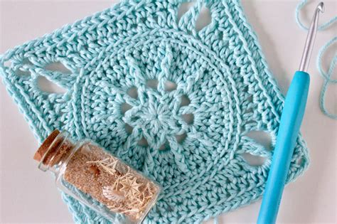 Crochet Pattern Tiny Star Square Instant Digital Download Etsy