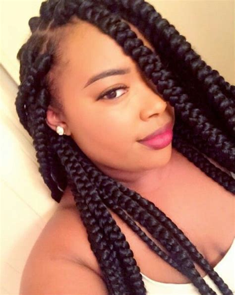 976 best images about Box braids on Pinterest | Big box ... Most jumbo box braids styles are protective hairstyles.