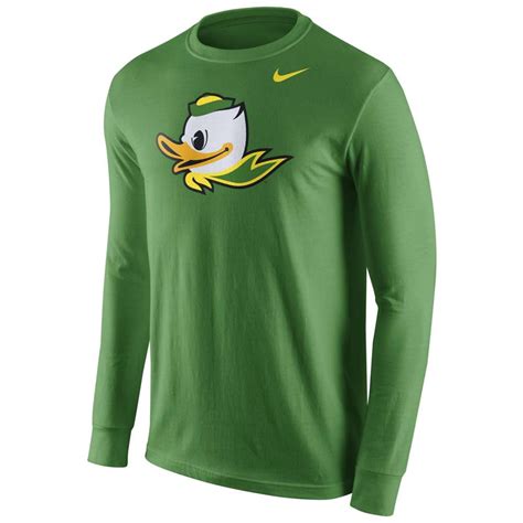 Nike Oregon Ducks Cotton Long Sleeve Logo T Shirt