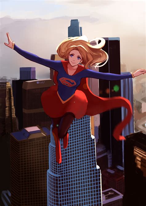 Kwi Kawaiin Supergirl Dc Comics Superman Series Highres 1girl