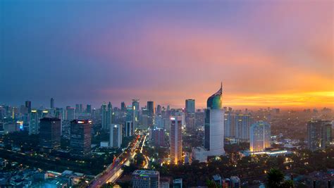 Jakarta skyline during sunset – TechCrunch