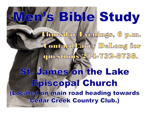 Mens Bible Study St James First United Methodist Church Mabank