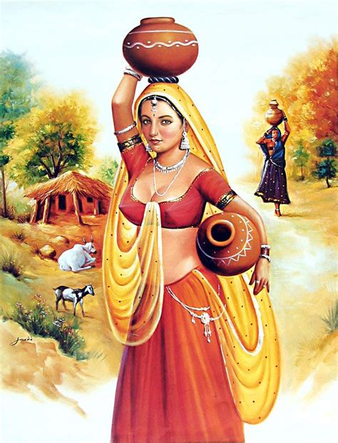 Indian Women Painting Indian Paintings Indian Art Paintings