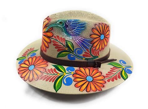Hand Painted Hat Etsy In 2020 Painted Hats Hand Painted Hats