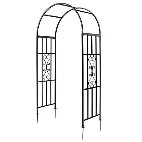 Buy SCENDOR Garden Arches Arbors Curved Metal Durable Iron Plants