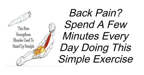 Back Pain Spend Few Minutes Doing This