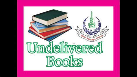 Allama Iqbal Open University | Undelivered Books | Books, Allama iqbal ...