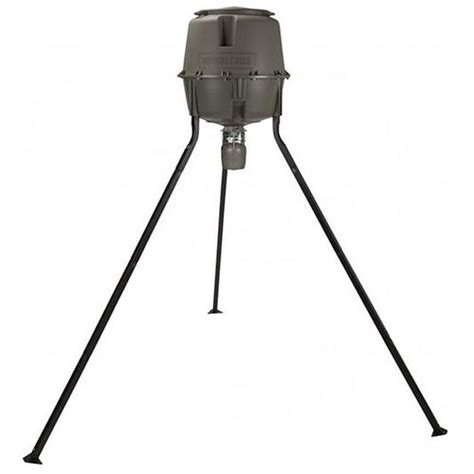Moultrie 30 Gallon Unlimited Tripod Deer Feeder Mfg 13280 Fin Feather