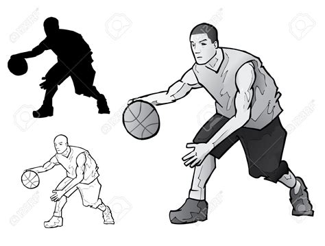 How To Draw A Basketball Player Shooting Step By Step Shipman Evanight