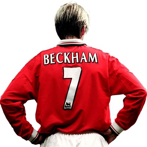 David Beckham Manchester United Football Render Footyrenders