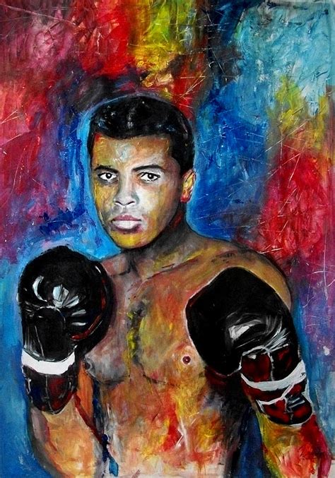 Young cassius had a younger brother named rudy. Muhammad Ali Painting by Marcelo Neira