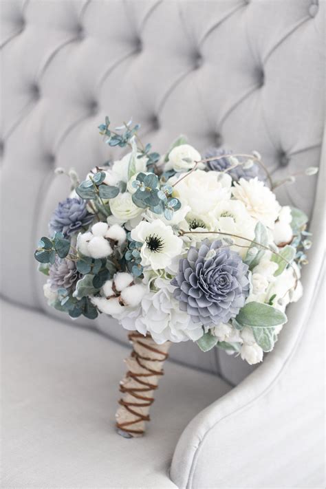 Our Grey Navy And Cream Bouquet Is A Rustic Beauty This Stunning