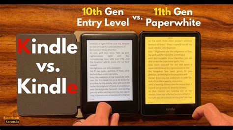 Kindle 10th Gen Versus Kindle Paperwhite 11th Gen Side By Side Unboxing