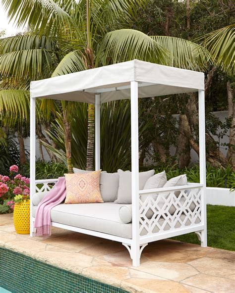 Made In The Shade A Canopy Covered Outdoor Daybed Made For Lounging