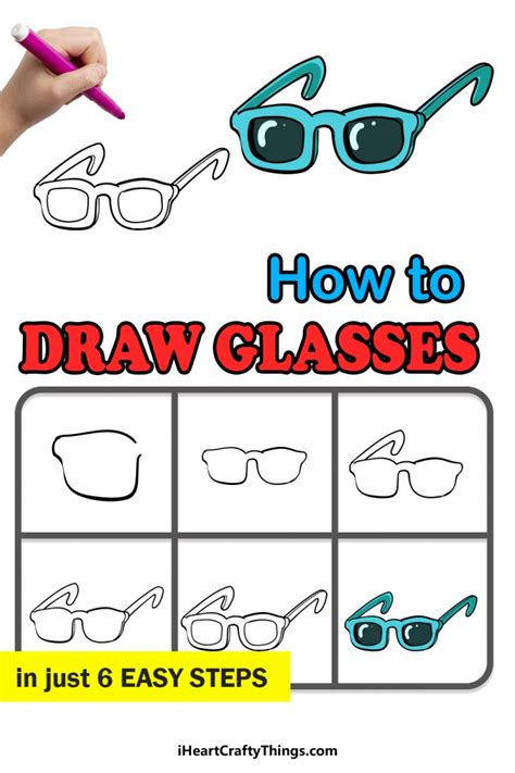 Glasses Drawing How To Draw Glasses Step By Step