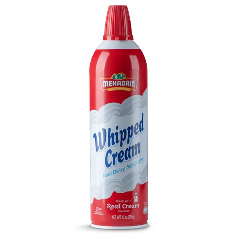 Whipped Cream Can 13 Oz Mehadrin Dairy