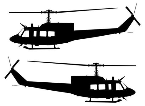 Huey Helicopter Silhouette Free Download On Clipartmag