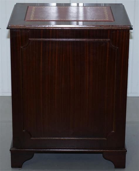 Our range of office filing cabinets come in a broad variety of mfc finishes to match all of our desk ranges. Mahogany with Oxblood Leather Double Filing Cabinet For ...