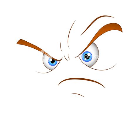 Cartoon Angry Face Vector Expression Royalty Free Stock Image Storyblocks