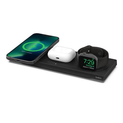 Belkin Boost Charge Pro 3 In 1 Wireless Charging Pad With Magsafe
