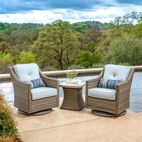 How to install outdoor patio lights. Lauren 3-piece Woven Seating Set in 2020 | Outdoor ...