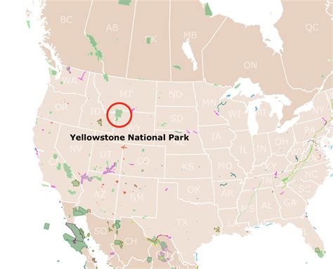 Interactive Map Of The Yellowstone National Park