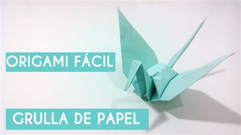 Técnicas de origami paso a paso. Grulla de papel paso a paso - Origami Fácil - YouTube