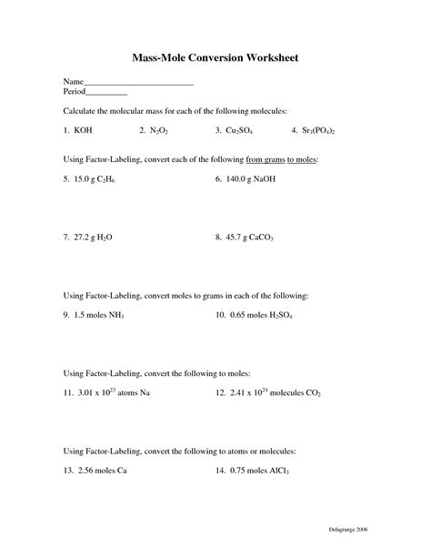 Best Images Of Moles Worksheet With Answers Mole Ratio Worksheet