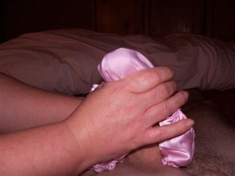 Panty Wank Pink Satin Fetish Porn Pic