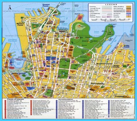 Map Of Sydney Travelsmapscom