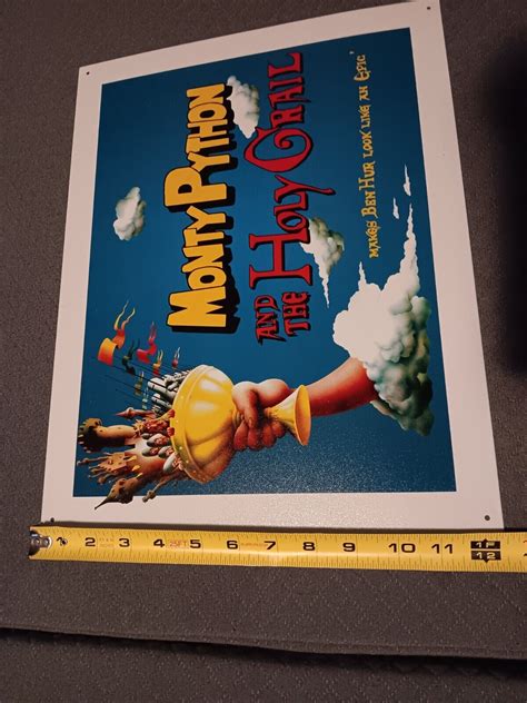 Monty Python And The Holy Grail Metal Tin Sign Usa 2004 Be Open