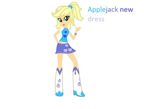 Applejack is one of the six main deuteragonists in my little pony friendship is magic. MLP EG Applejack dress by HelenaSav on DeviantArt