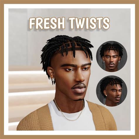 Fresh Twists Sims 4 Hair Male Sims Hair Tumblr Sims 4