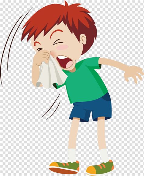Child Influenza Common Cold Sneeze Disease Cough Health Cartoon
