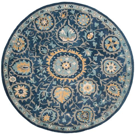 We did not find results for: Safavieh Heritage Navy/Gold 6 ft. x 6 ft. Round Area Rug-HG423N-6R - The Home Depot