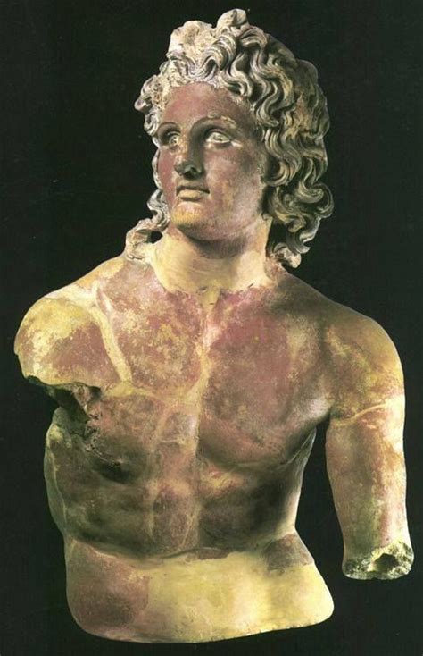 Torso Of Apollo Statue Known As Apollo Of Scasato Painted Statue