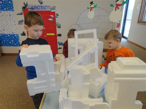 Styrofoam Icebergs For Block Building Play Add Play Animals For