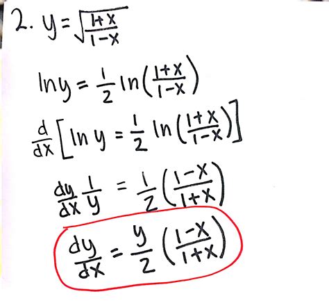 The common logarithmic function is written as $$y = {\log _{10}}x$$. AP Calculus set #19 logarithmic differentiation - One ...