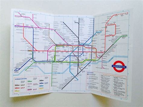 London Underground Pocket Map Old Map From By Americanprospecting
